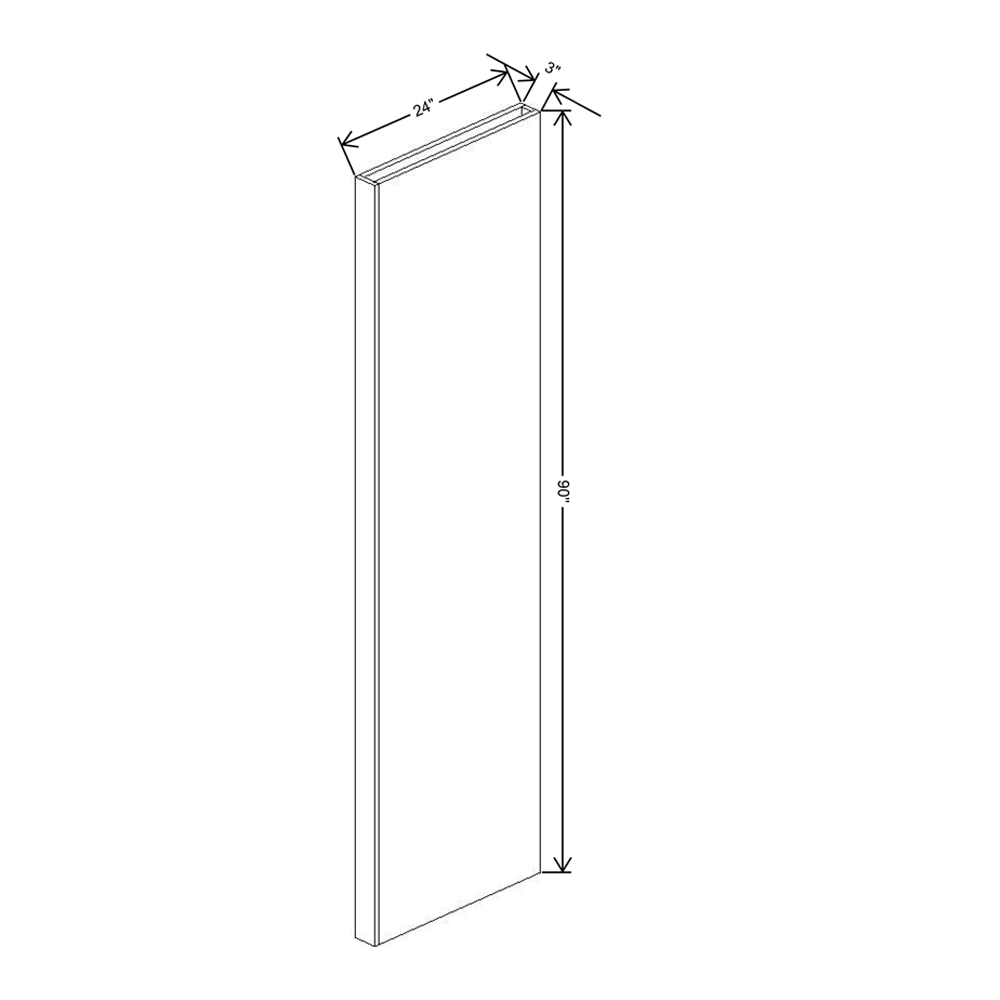 Fabuwood Illume Catalina Olmo 3 Column Tall 90 - 3" x 25" x 90"