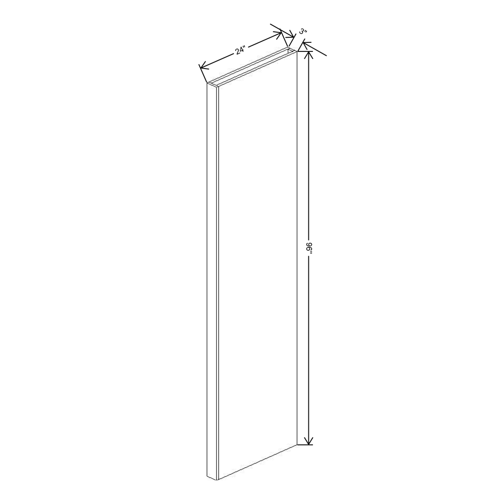 Fabuwood Illume Catalina Muratti 1 Column Tall 96 - 3" x 25" x 96"