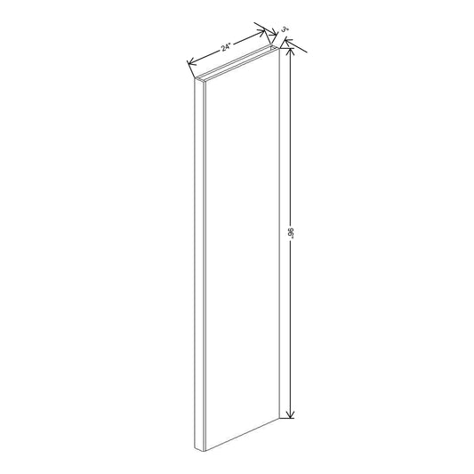 Fabuwood Illume Catalina Bianco Gloss 2 Column Tall 96 - 3" x 25" x 96"