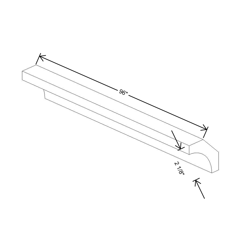 Fabuwood Allure Fusion Kona 96" Length Crown Molding