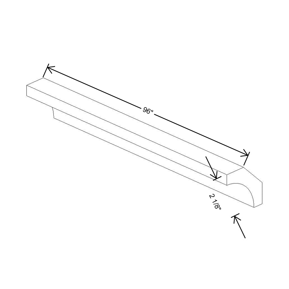 Fabuwood Allure Nexus Frost 96" Length Crown Molding