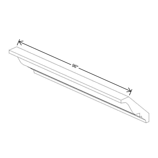 Fabuwood Allure Galaxy Indigo 96"W Large Crown Molding  