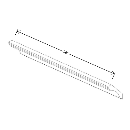 Fabuwood Allure Galaxy Mocha 96"W Large Cove Crown Molding {Allure & Wel. Ivory only} CM-7