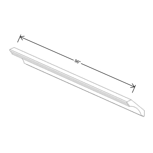 Fabuwood Allure Luna Dove 96"W Large Cove Crown Molding   {Allure & Wel. Ivory only}