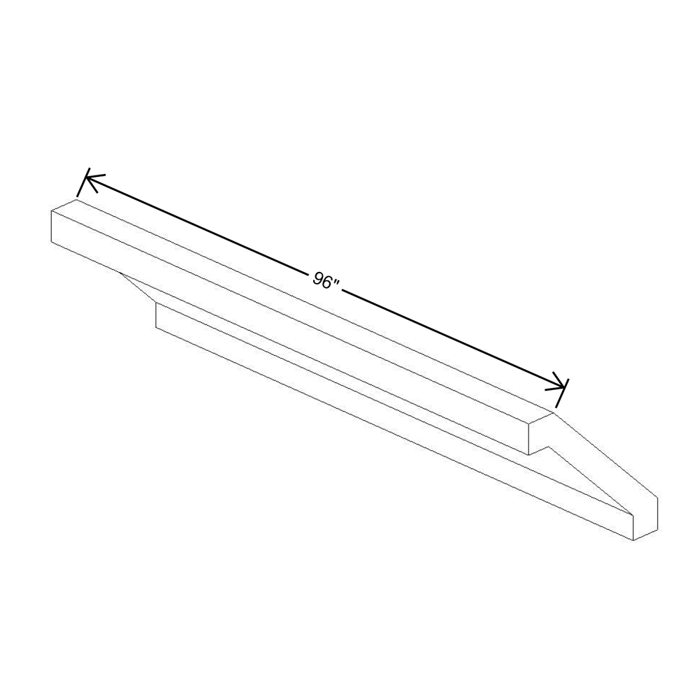 Fabuwood Allure Galaxy Frost 96"W Shaker Crown Molding 