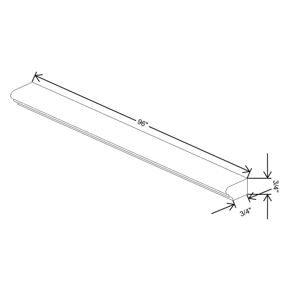 J&K Sage E3 96" W Chair Rail Molding