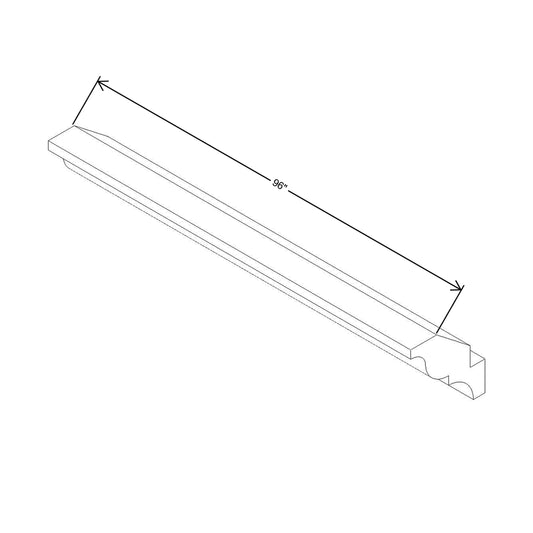 CNC Concord Elegant Ocean 96" W X 2" H X 2" D Crown Molding