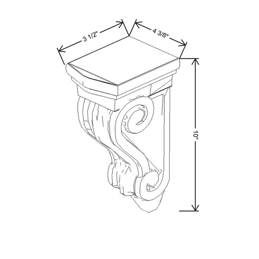 Cubitac Prestige Dover Latte 10"H Violin Corbel