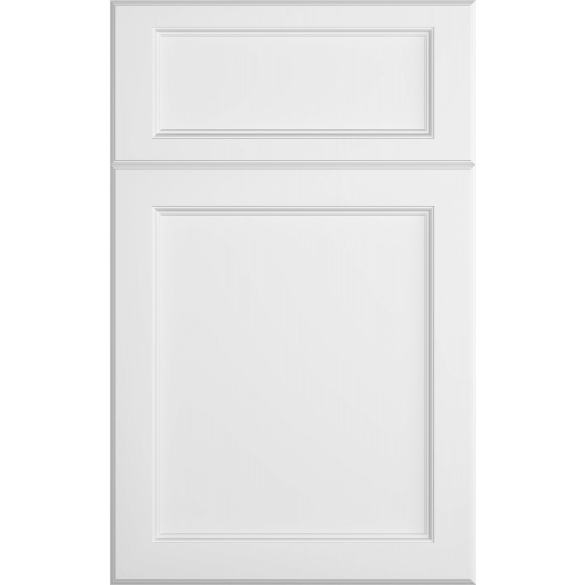 Cubitac Basic Ridgefield Latte Recessed Panel White Door Sample