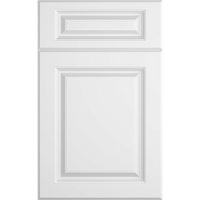 Cubitac Prestige Newport Latte Raised Panel White Door Sample