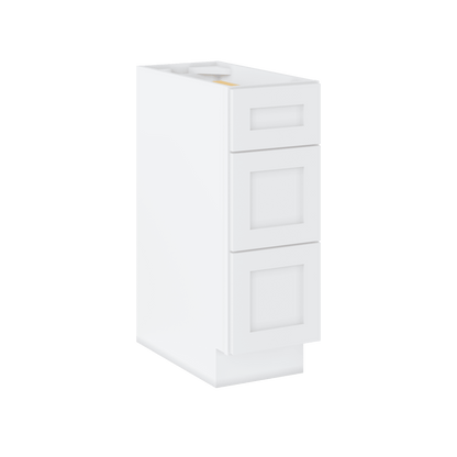 Drawer Base Kitchen Cabinet DB12 Alpina White LessCare 12 in. width 34.5 in. height 24 in. depth