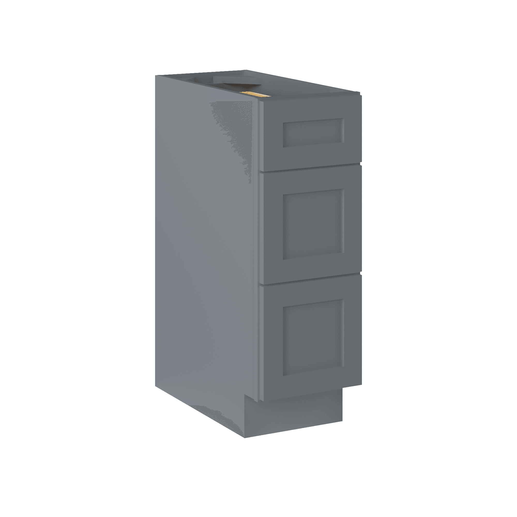 Drawer Base Kitchen Cabinet DB12 Colonial Gray LessCare 12 in. width 34.5 in. height 24 in. depth