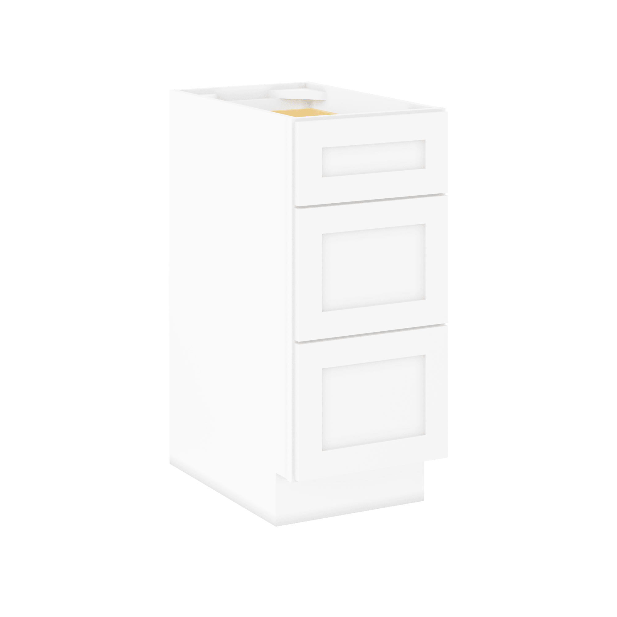 Drawer Base Kitchen Cabinet DB15 Alpina White LessCare 15 in. width 34.5 in. height 24 in. depth