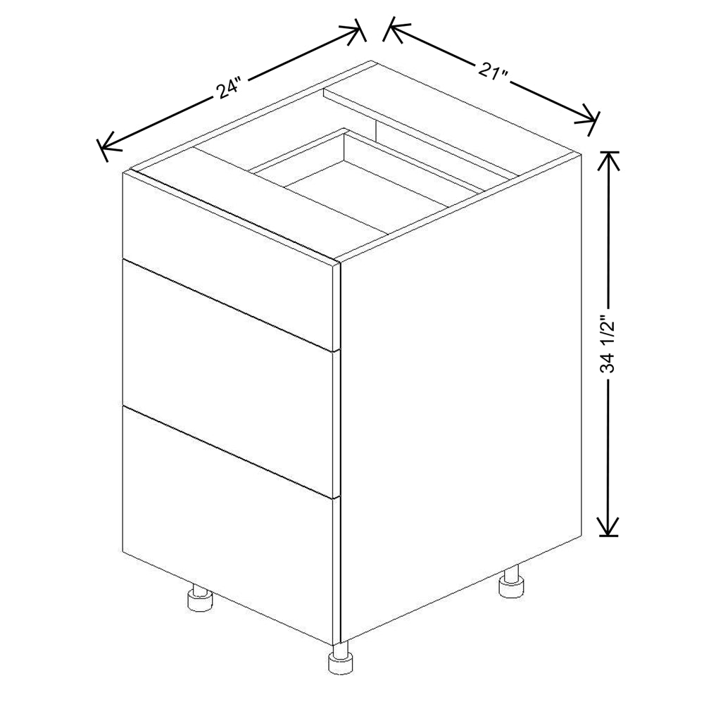 Fabuwood Illume Catalina Nocce 3 30"W 3 Drawer Base