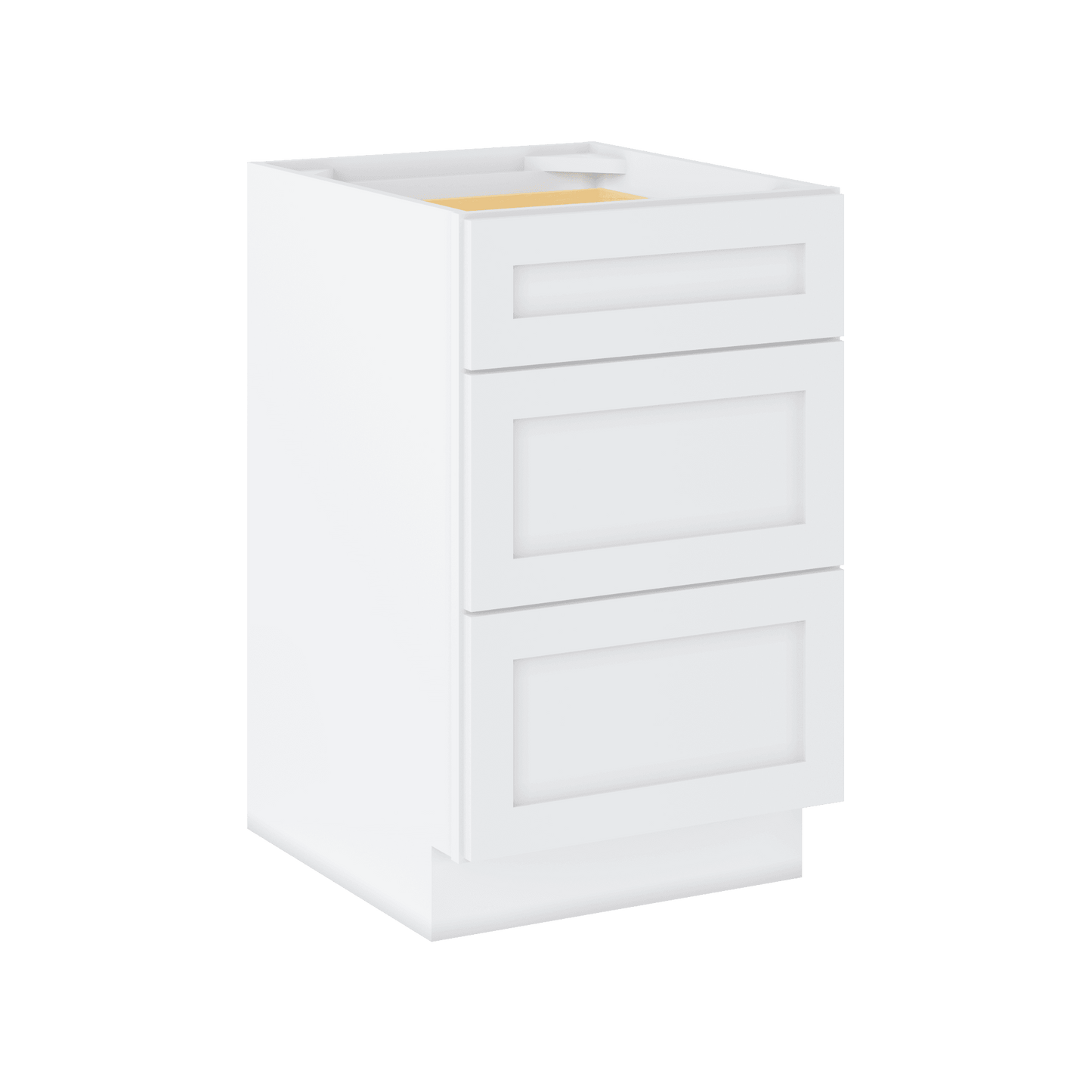 Drawer Base Kitchen Cabinet DB21 Alpina White LessCare 21 in. width 34.5 in. height 24 in. depth