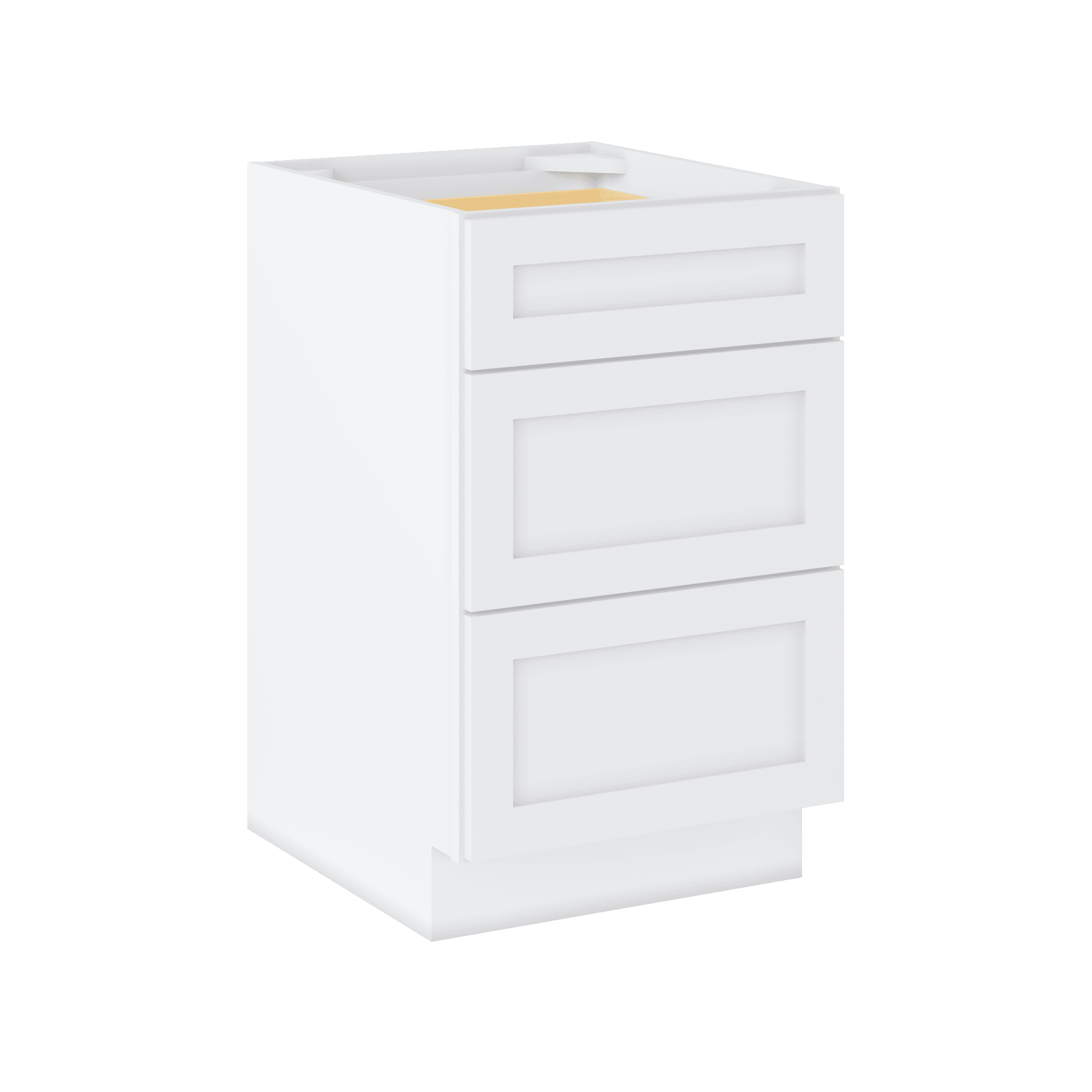 Drawer Base Kitchen Cabinet DB21 Alpina White LessCare 21 in. width 34.5 in. height 24 in. depth