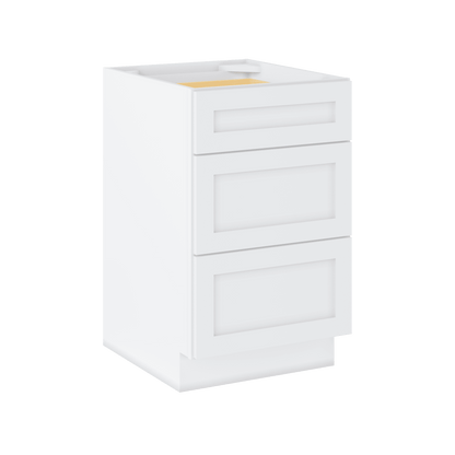 Drawer Base Kitchen Cabinet DB21 Alpina White LessCare 21 in. width 34.5 in. height 24 in. depth