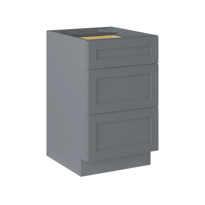 Drawer Base Kitchen Cabinet DB21 Colonial Gray LessCare 21 in. width 34.5 in. height 24 in. depth