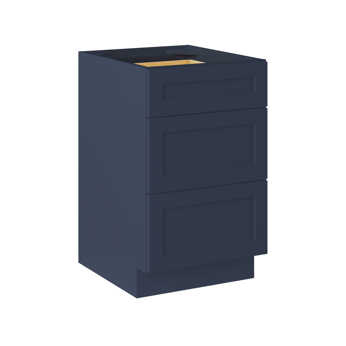 Drawer Base Kitchen Cabinet DB21 Danbury Blue LessCare 21 in. width 34.5 in. height 24 in. depth