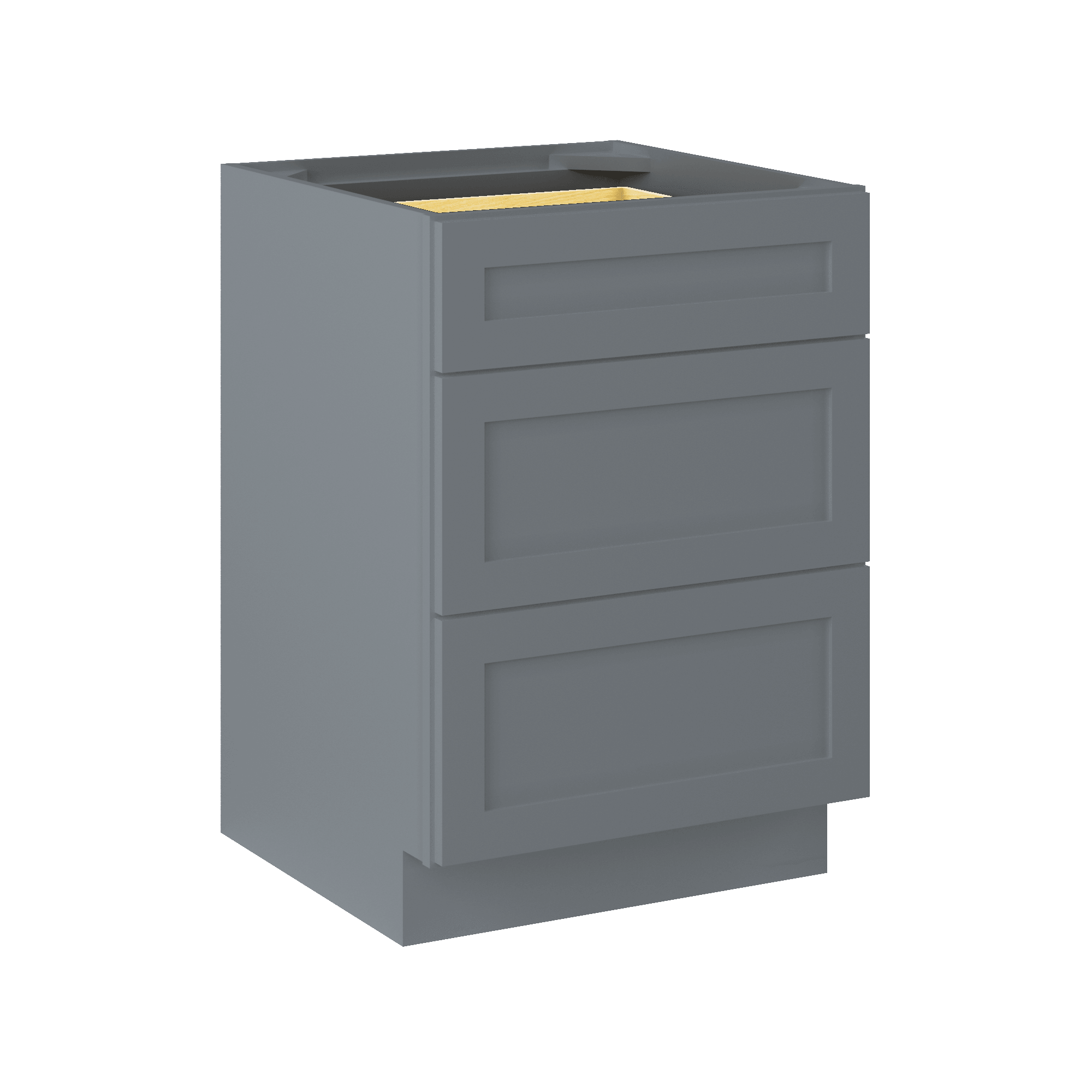 Drawer Base Kitchen Cabinet DB24 Colonial Gray LessCare 24 in. width 34.5 in. height 24 in. depth