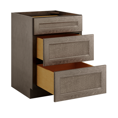 Drawer Base Kitchen Cabinet DB24 Milan Slate 24 in. width 34.5 in. height 24 in. depth