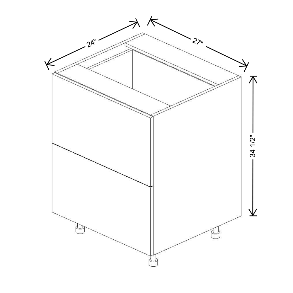 Fabuwood Illume Tuscany Muratti 4 12"W 2 Drawer Base