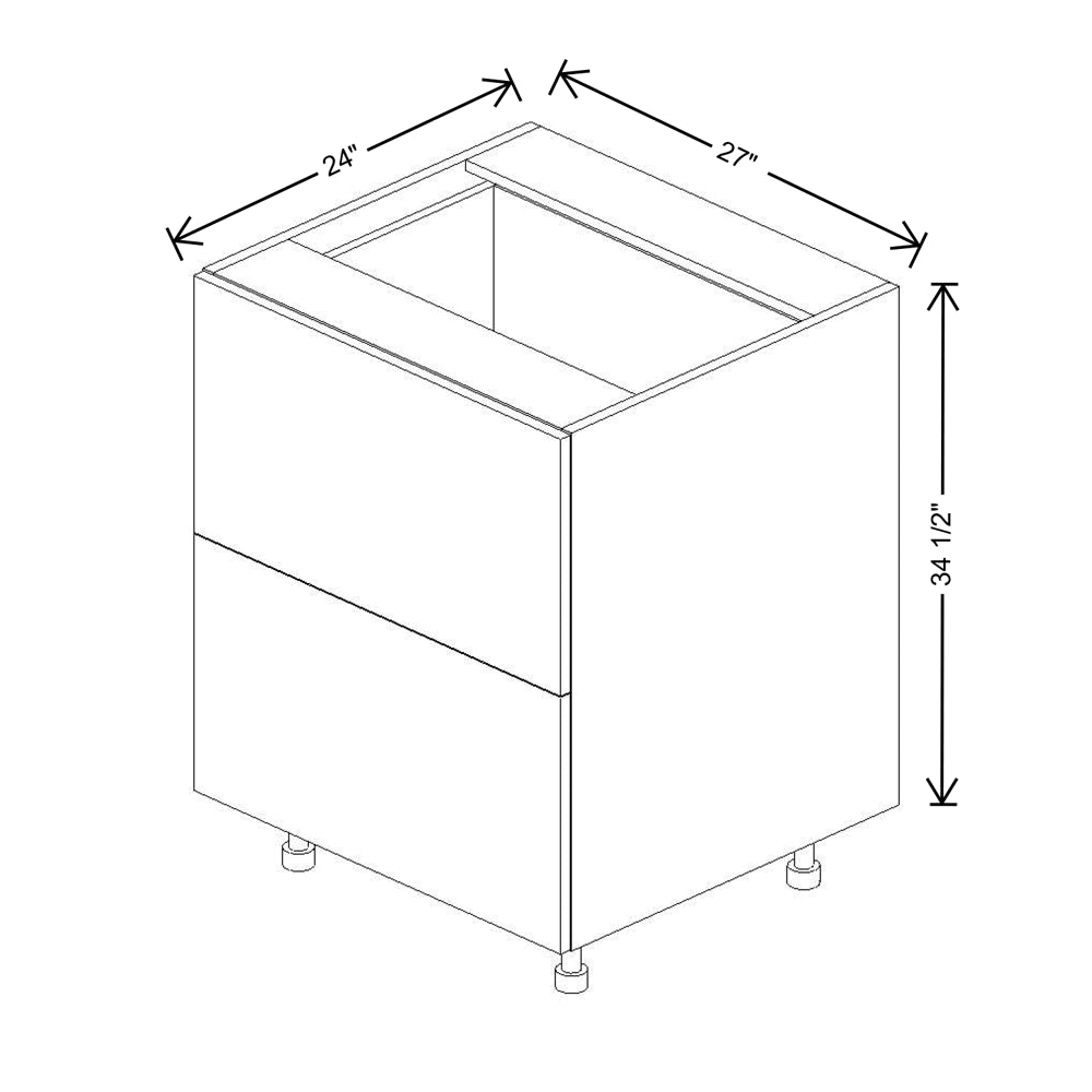 Fabuwood Illume Catalina Olmo 3 12"W 2 Drawer Base