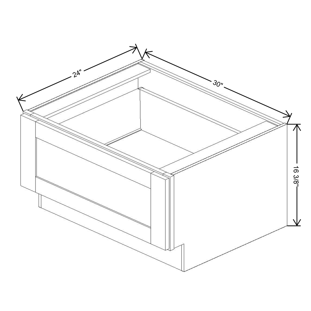 Fabuwood Allure Galaxy Frost 30"W Bench Seat