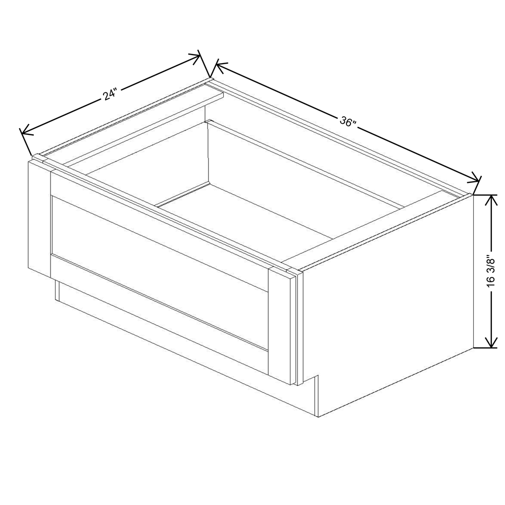 Fabuwood Allure Fusion Oyster  36"W Bench Seat