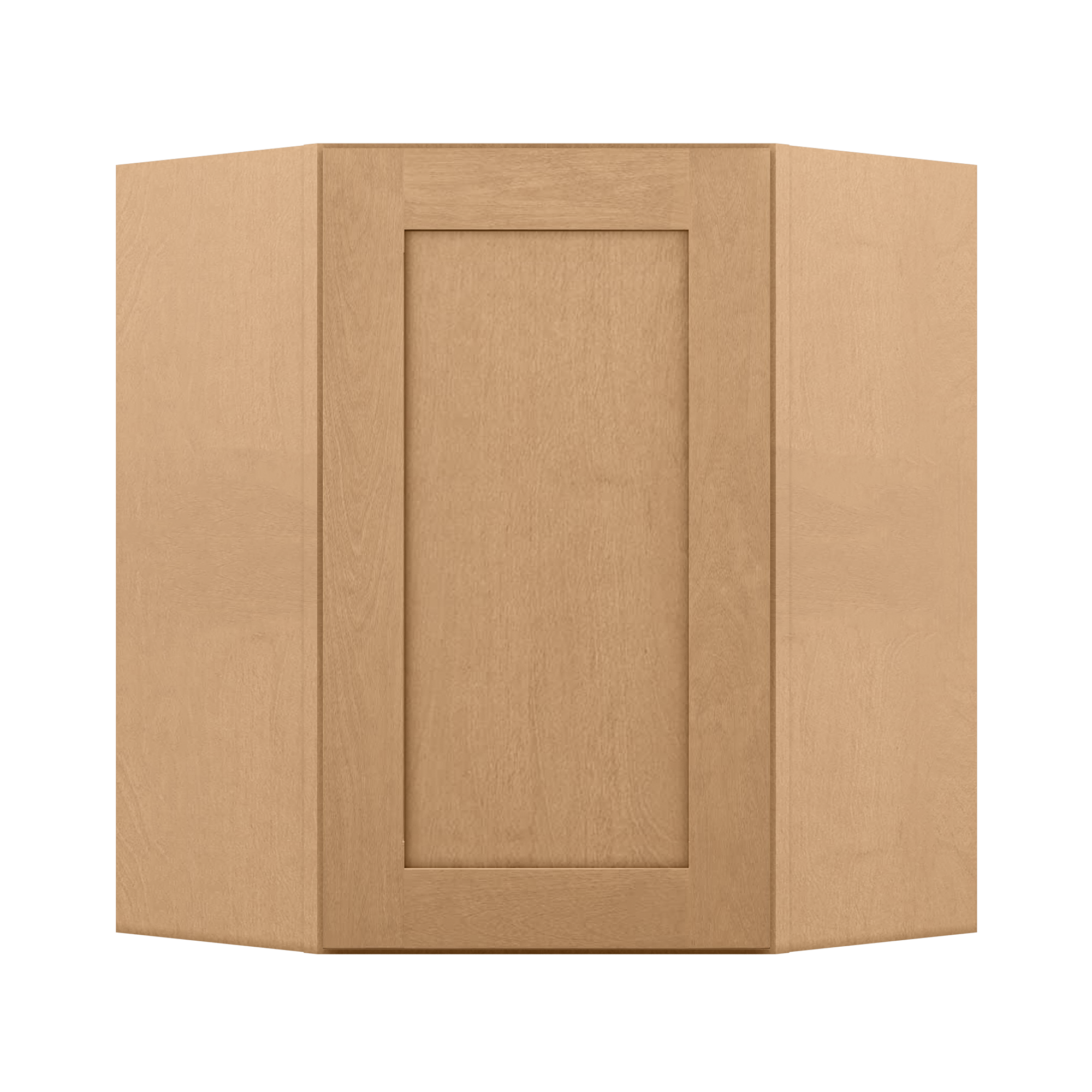 Diagonal Corner Kitchen Cabinet DC2430 Shaker Toffee 24 in. width 30 in. height 12 in. depth