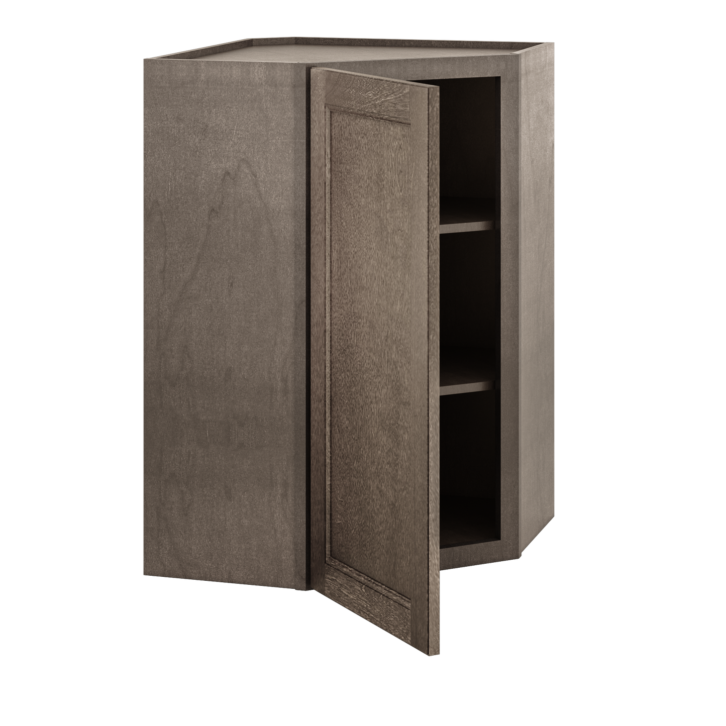 Diagonal Corner Kitchen Cabinet DC2436 Milan Slate 24 in. width 36 in. height 12 in. depth