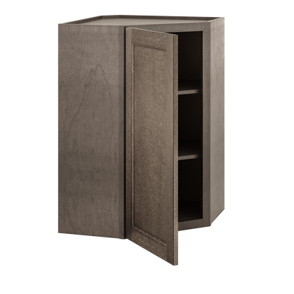 Diagonal Corner Kitchen Cabinet DC2436 Milan Slate 24 in. width 36 in. height 12 in. depth