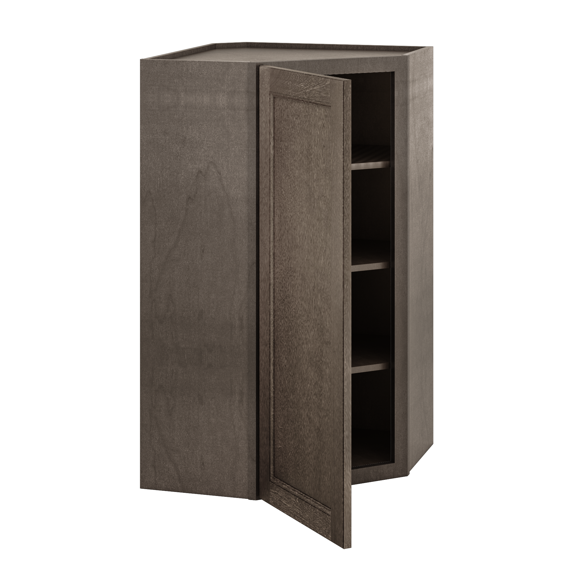 Diagonal Corner Kitchen Cabinet DC2442 Milan Slate 24 in. width 42 in. height 12 in. depth