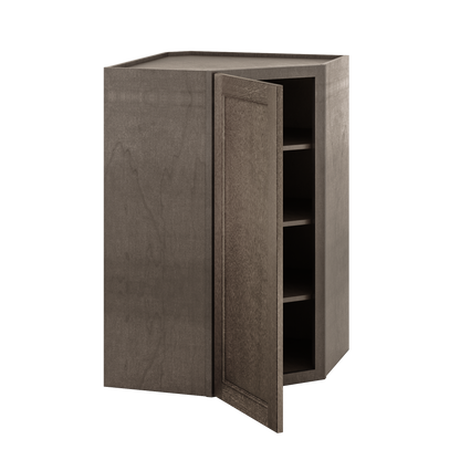 Diagonal Corner Kitchen Cabinet DC2742 Milan Slate 27 in. width 42 in. height 15 in. depth