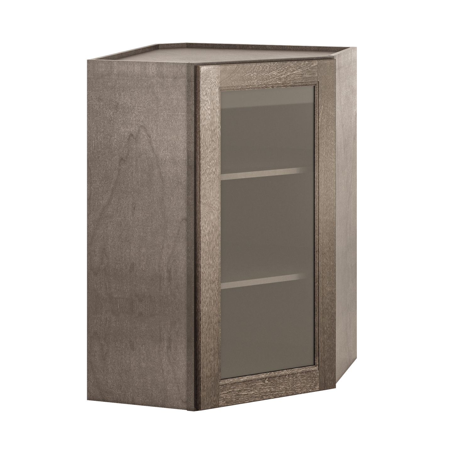 Mullion Diagonal Corner Wall Kitchen Cabinet DCMD2436 Milan Slate 24 in. width 36 in. height 12 in. depth