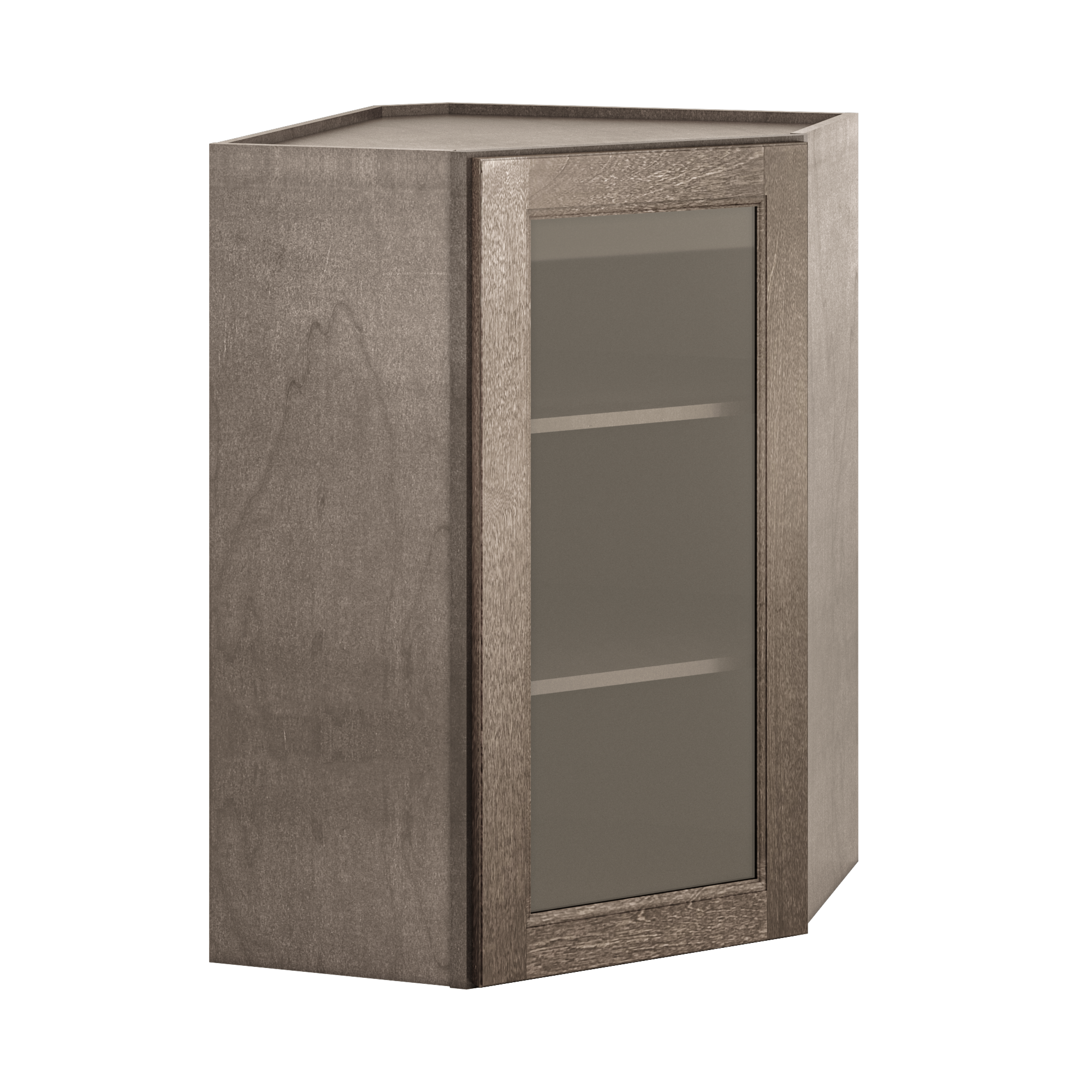 Mullion Diagonal Corner Wall Kitchen Cabinet DCMD2436 Milan Slate 24 in. width 36 in. height 12 in. depth