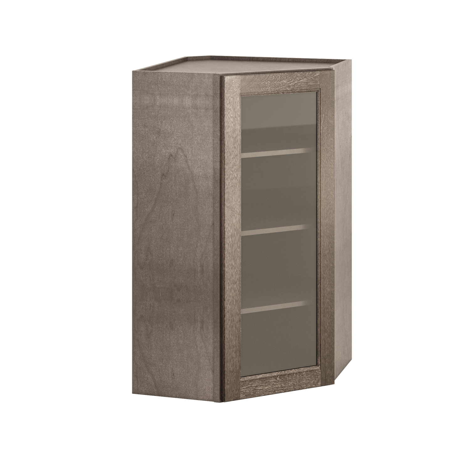 Mullion Diagonal Corner Wall Kitchen Cabinet DCMD2442 Milan Slate 24 in. width 42 in. height 12 in. depth