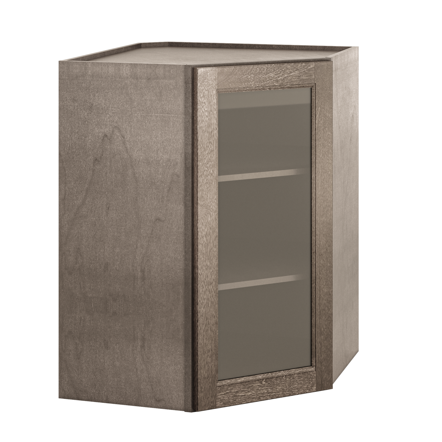 Mullion Diagonal Corner Wall Kitchen Cabinet DCMD2736 Milan Slate 27 in. width 36 in. height 15 in. depth