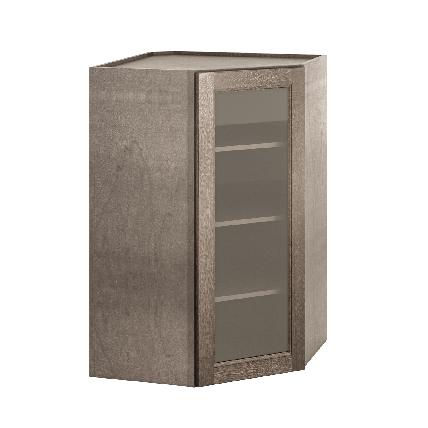 Mullion Diagonal Corner Wall Kitchen Cabinet DCMD2742 Milan Slate 27 in. width 42 in. height 15 in. depth