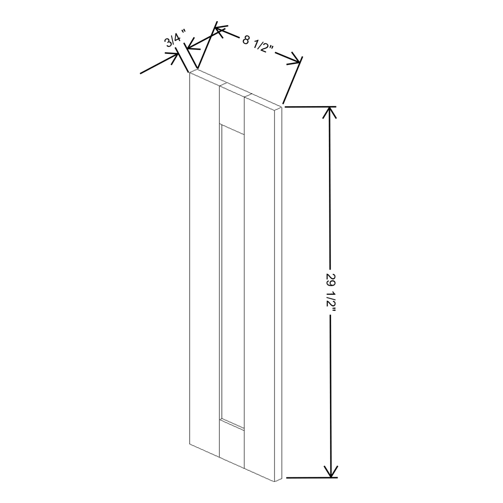 Fabuwood Allure Galaxy horizon 09"W X 30"H Decorative Door