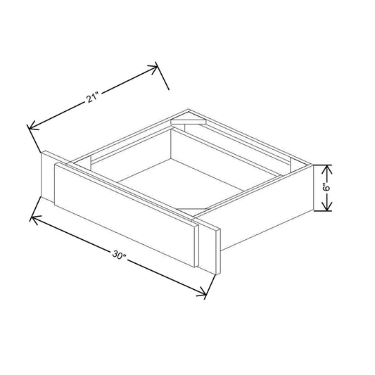 CNC Concord Elegant White 30" W X 21" D Desk Drawer