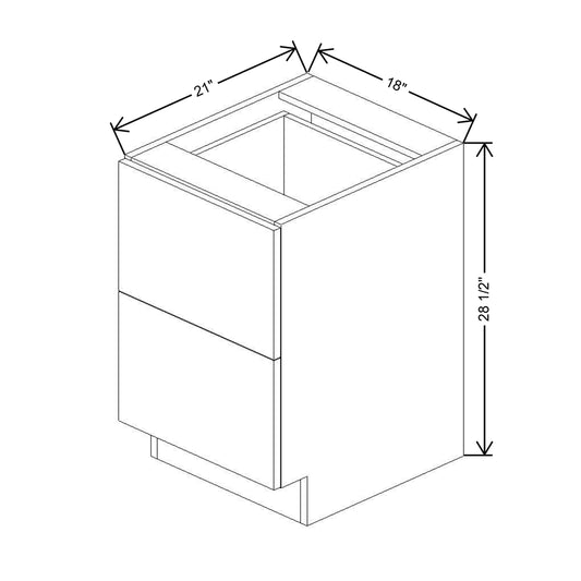 CNC Concord Fashion White 18" W X 28 1/2" H X 21" D Desk Cabinet