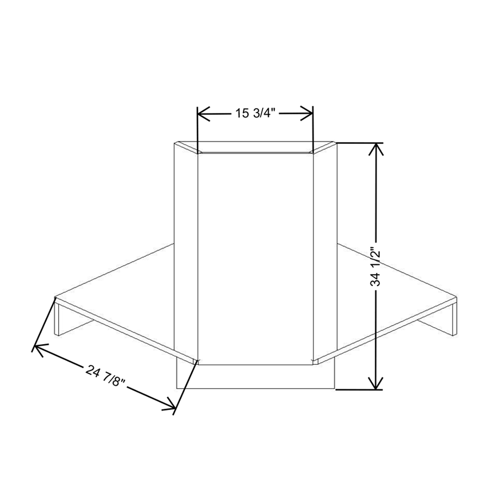 Fabuwood Illume Catalina Nocce 3 36"W Corner Sink Front