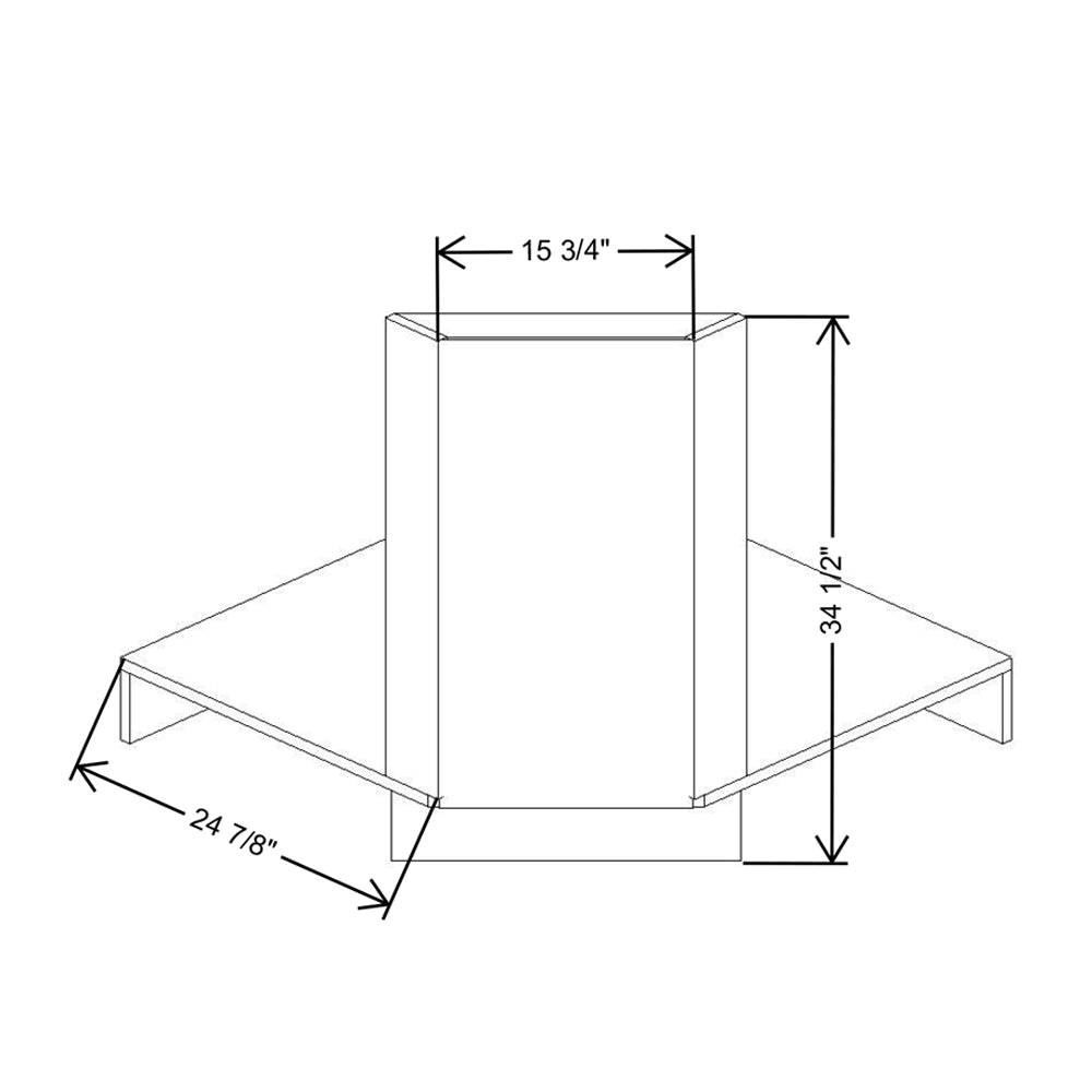 Fabuwood Illume Catalina Nocce 3 42"W Corner Sink Front