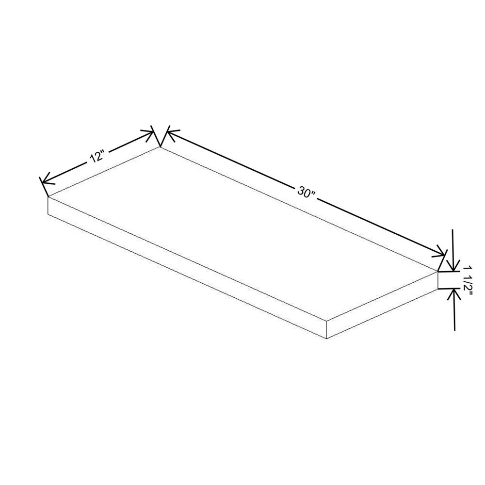 Cubitac Imperial Madison Dusk Floating Shelf 30"W