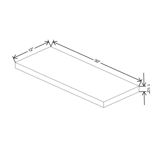 Cubitac Basic Oxford Latte 30"W Floating Shelf