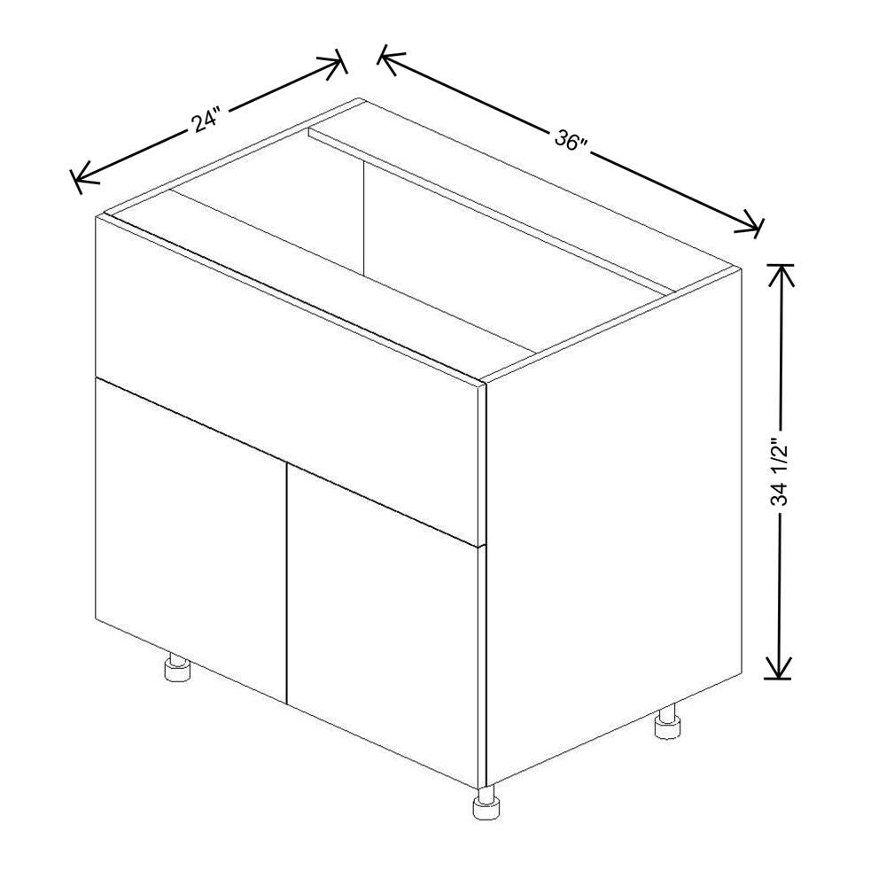 Fabuwood Illume Catalina Nocce 3 36"W Farm Sink Base