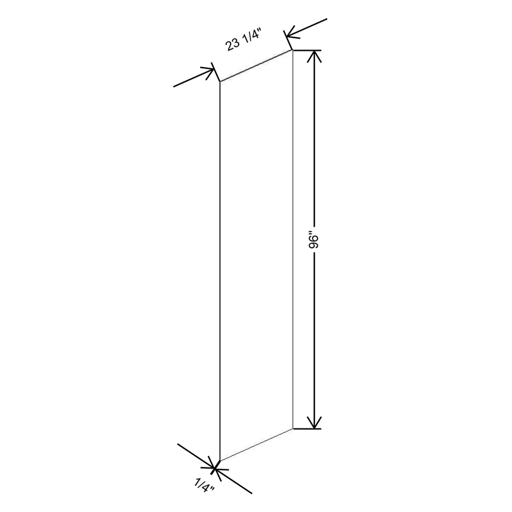 CNC Concord Fashion White 1/4" W X 96" H Finished Skin