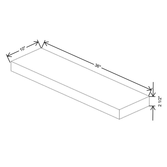 Wolf Classic Grove Terrain Stain 36"W Floating Shelf