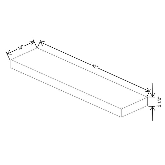 Wolf Classic Grove Terrain Stain 42"W Floating Shelf